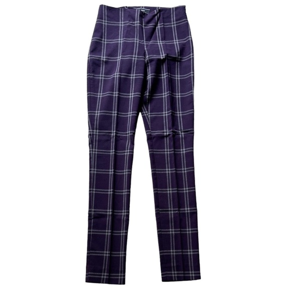 Le Chateau Purple Check Pants Size 00 - Picture 1 of 10